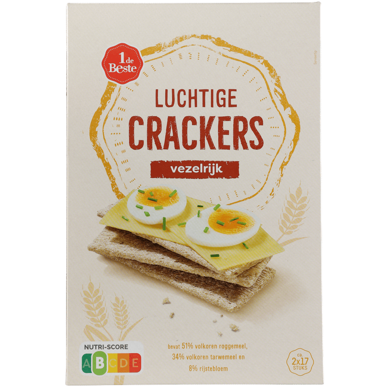 1 de Beste Luchtige crackers volkoren