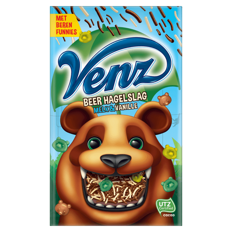 Venz Hagelslag beer melk/vanille