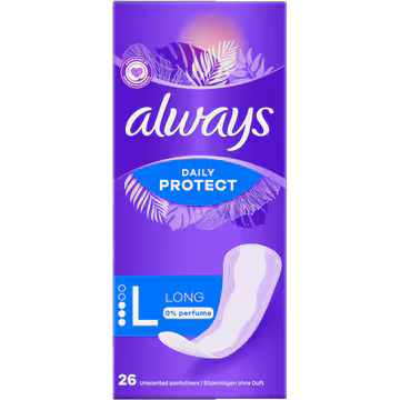 Always Daily Protect Long 0% Parfum Inlegkruisjes