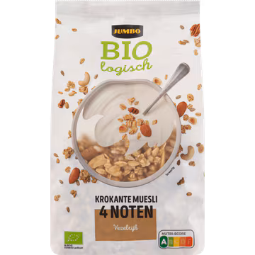 Jumbo Bio Krokante Muesli 4 noten 350g