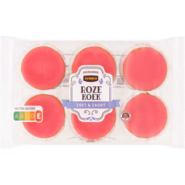 Jumbo Mini Roze Koek 6 Stuks