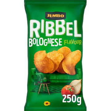 Jumbo Ribbelchips Bolognese Smaak 250 g
