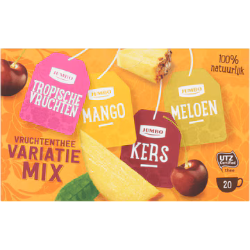 Jumbo Vruchtenthee Variatie Mix 20 Stuks