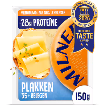 Milner Belegen 35+ Kaas Plakken 150 g