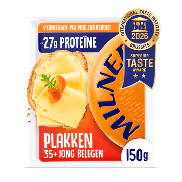 Milner Jong Belegen 35+ Kaas Plakken 150g