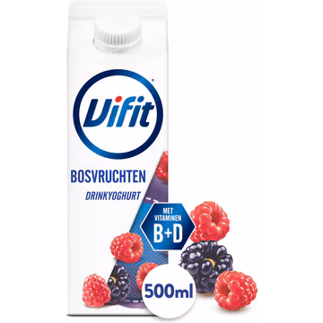 Vifit drinkyoghurt bosvruchten 500 ml
