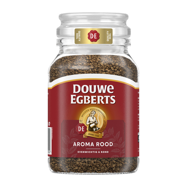 Douwe Egberts oploskoffie aroma rood