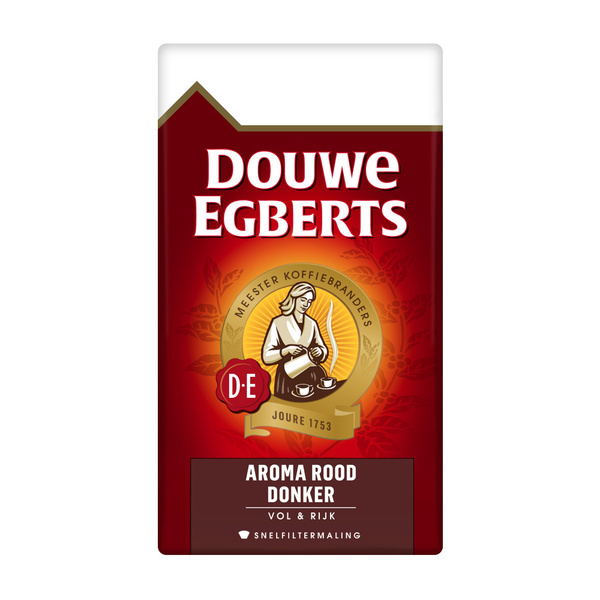 Douwe Egberts snelfilterkoffie aroma rood donker