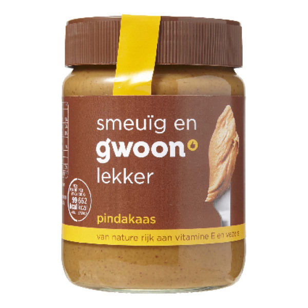 g'woon pindakaas naturel