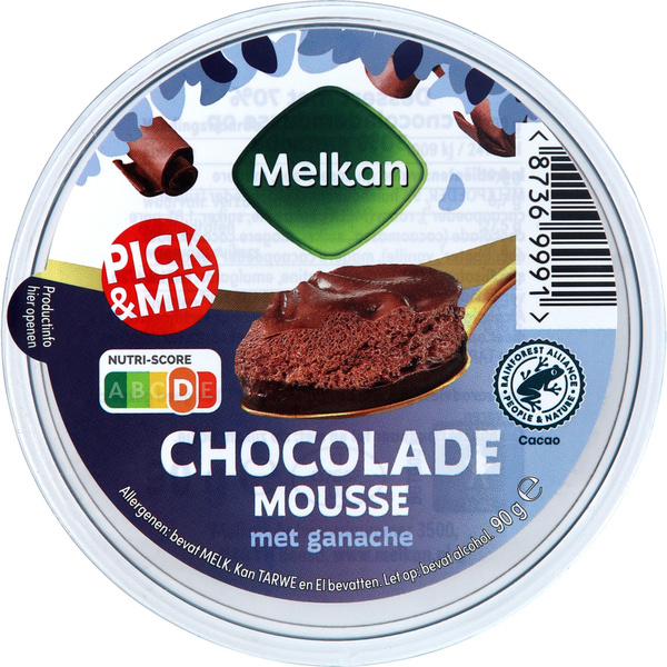 Melkan chocolademousse met ganache