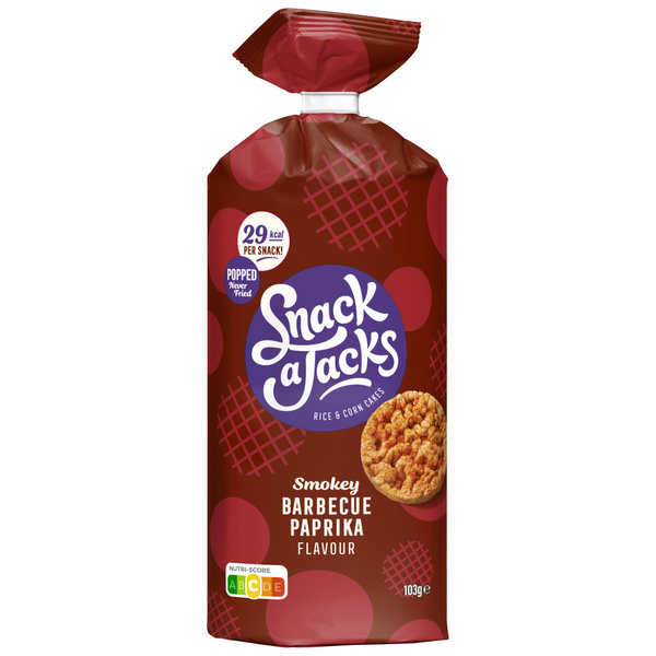 Snack a Jacks rijstwafels barbecue paprika
