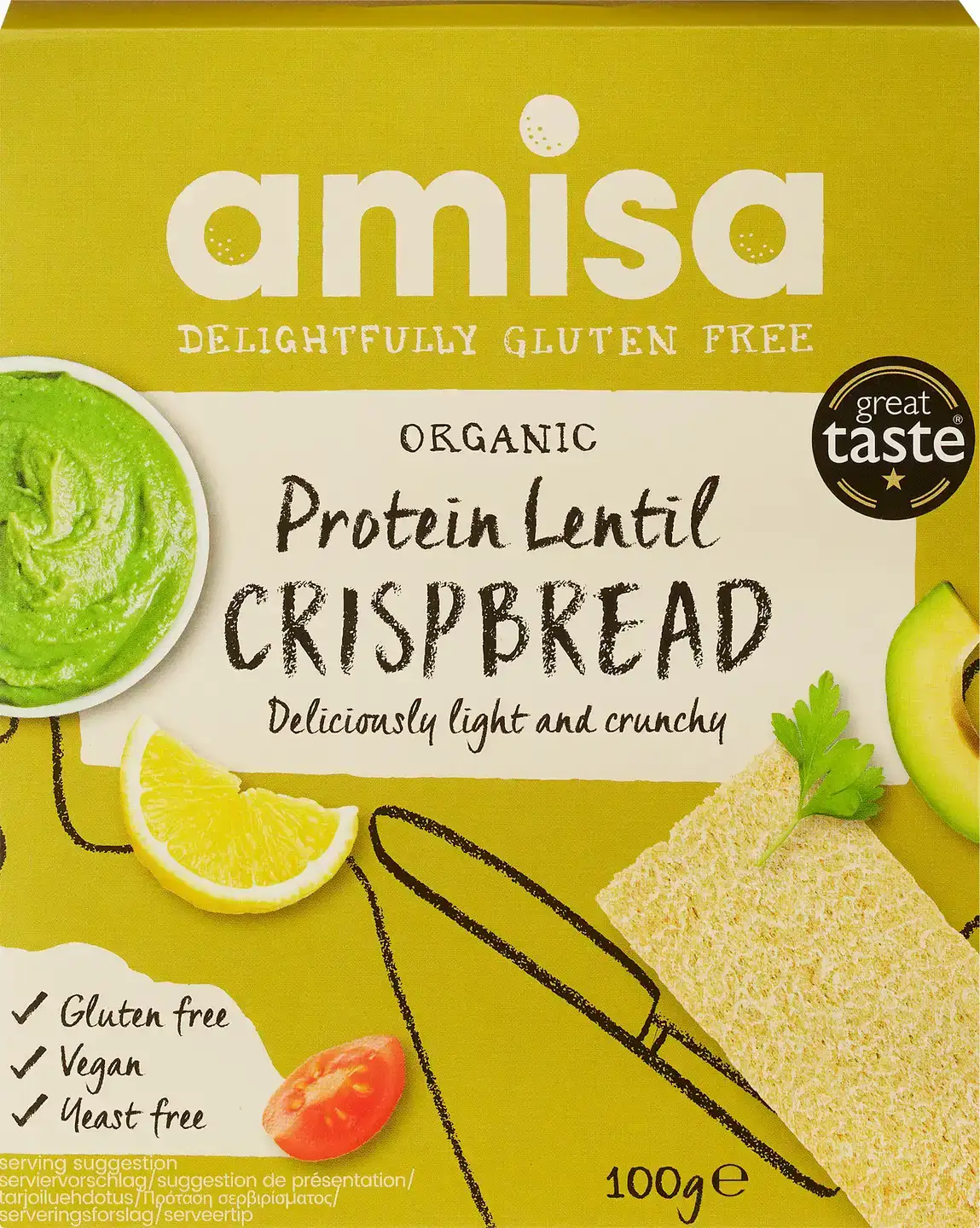 Glutenvrije proteïne linzencrackers