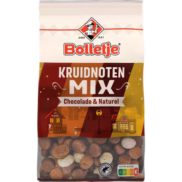 Bolletje Kruidnoten Mix Chocolade & Naturel 250 g
