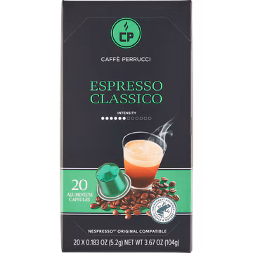 Caffè Perrucci Koffiecups Espresso Classico 20 Stuks