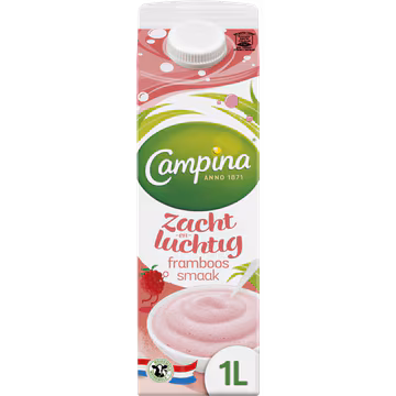Campina Zacht en Luchtig Framboos Smaak 1 L