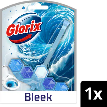 Glorix Actief Blauw Water Toiletblok Bleek 1 stuk