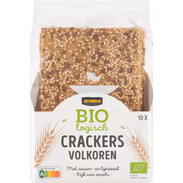 Jumbo Biologisch Crackers Volkoren 10 Stuks