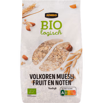 Jumbo Biologisch Volkoren Muesli Fruit en Noten 500 g