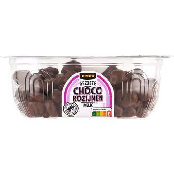 Jumbo Choco Rozijnen Melk 175 g