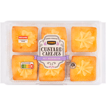 Jumbo Custard Cakejes met Roomboter 240 g