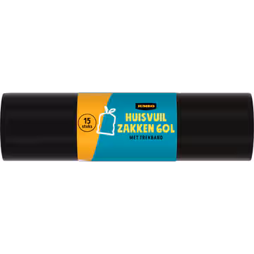 Jumbo Huisvuilzakken 60 L met Trekband 15 Stuks