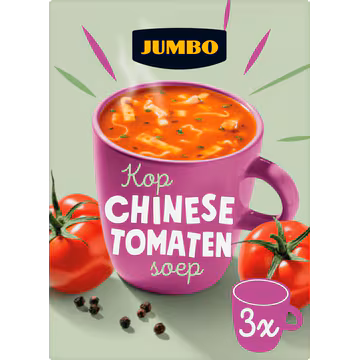 Jumbo Kop Chinese Tomatensoep 3 Stuks