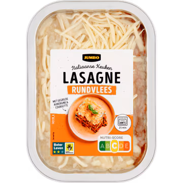 Jumbo Lasagne Rundvlees met Gegrilde Aubergine & Courgette 400 g