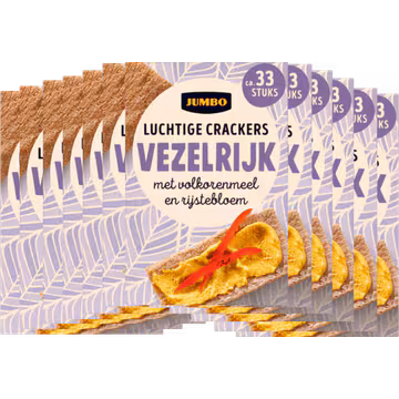 Jumbo Luchtige Crackers Volkoren met Rijstebloem 12 pack