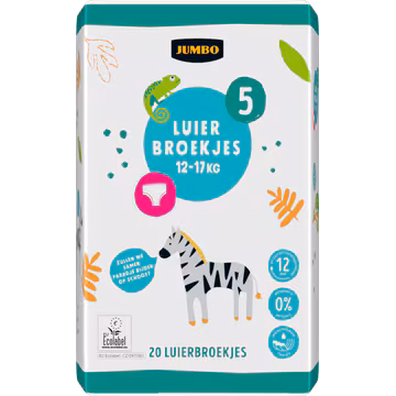 Jumbo Luierbroekjes Maat 5 12-17 kg 20 Stuks