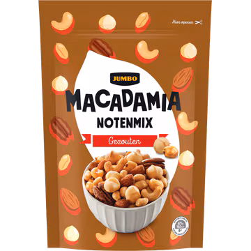 Jumbo Macadamia Notenmix Gezouten 200 g