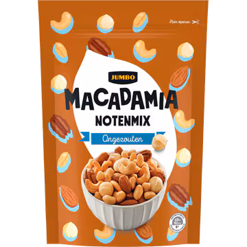 Jumbo Macadamia Notenmix Ongezouten 200 g