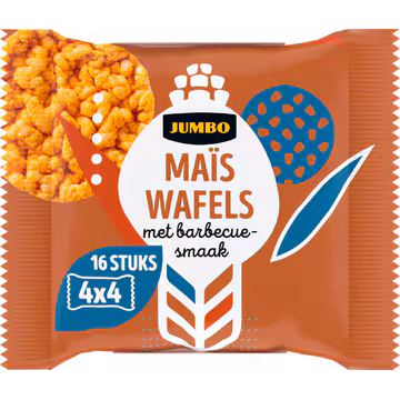 Jumbo Maïswafels met Barbecuesmaak 4 x 4 Stuks