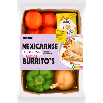 Jumbo Mexicaanse Burrito's Verspakket 4 Personen