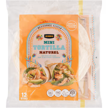 Jumbo Mini Tortilla Naturel 12 Stuks