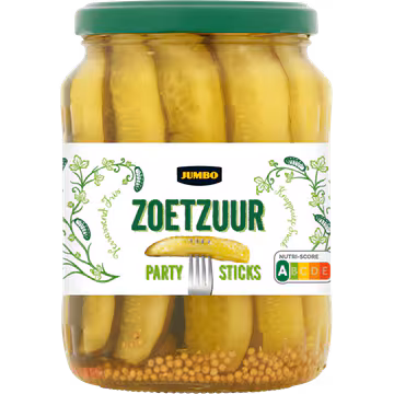 Jumbo Party Sticks Zoetzuur 360 g