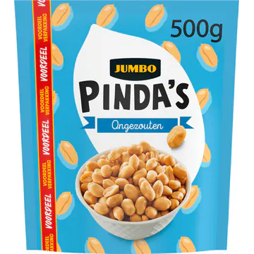 Jumbo Pinda's Ongezouten Voordeelverpakking 500 g