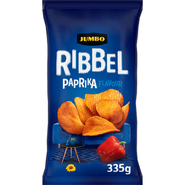 Jumbo Ribbelchips Paprika 335 g