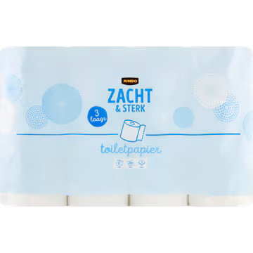 Jumbo Toiletpapier Zacht & Sterk 3 Laags 12 Rollen