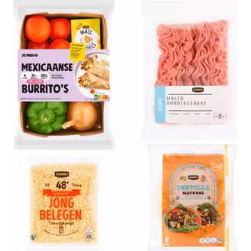 Jumbo Verspakket Mexicaanse Burrito's 4 Personen