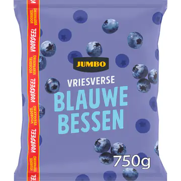 Jumbo Vriesverse Blauwe Bessen Voordeelverpakking 750 g