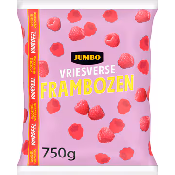 Jumbo Vriesverse Frambozen Voordeelverpakking 750 g