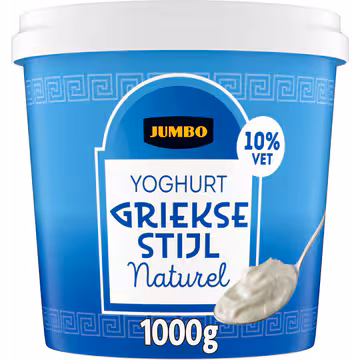 Jumbo Yoghurt Griekse Stijl Naturel 10% Vet 1KG