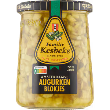 Kesbeke Amsterdamse Augurken Blokjes 495 g