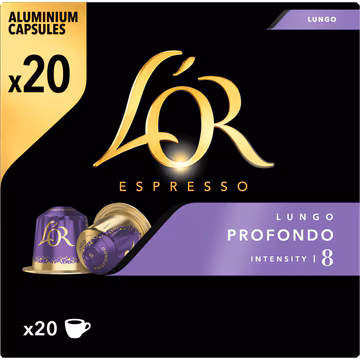 L'OR Espresso Lungo Profondo Aluminium Capsules 20 Stuks 104 g