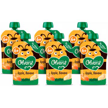Olvarit Knijpfruit Appel Banaan 6+ Maanden 100 g