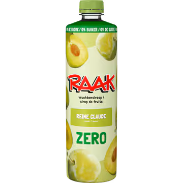 RAAK Vruchtensiroop Reine Claude Zero Sugar 750ML