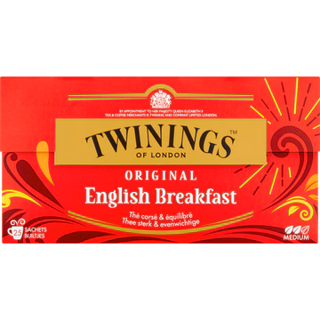 Twinings of London Original English Breakfast 25 Stuks