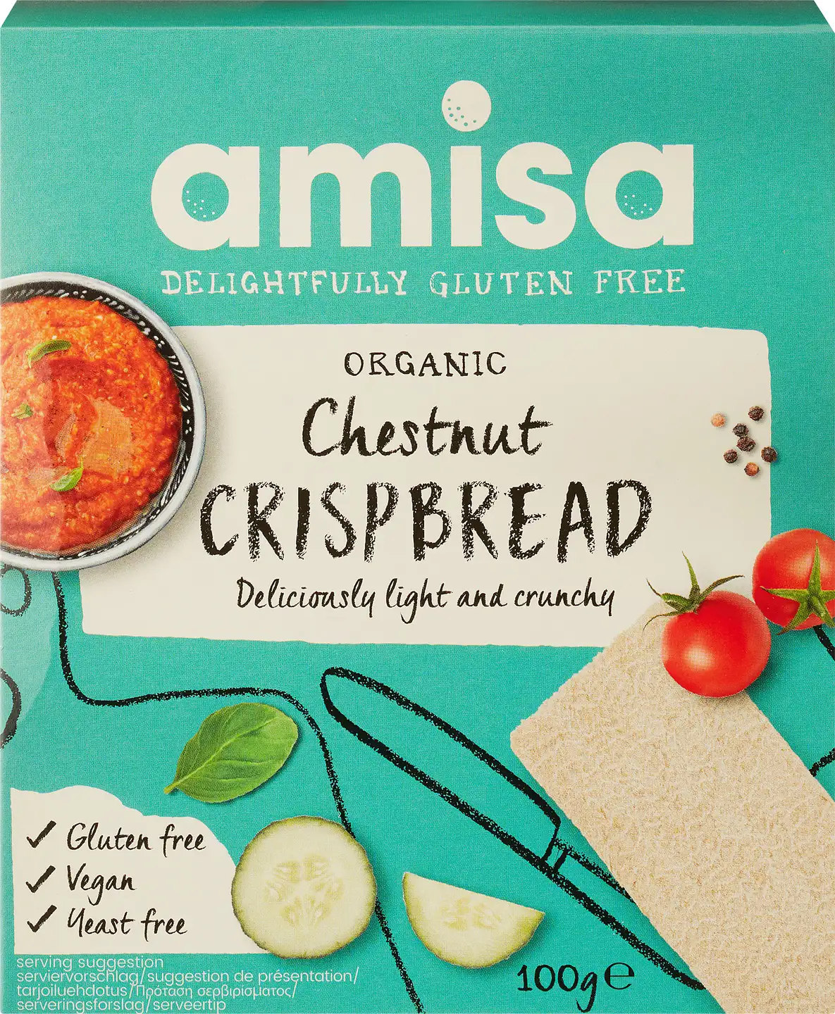 Glutenvrije kastanjecrackers